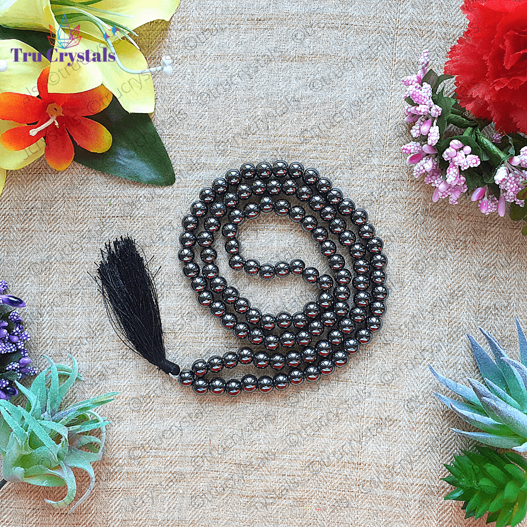 Hematite Japa Mala: For Concentration and Focus