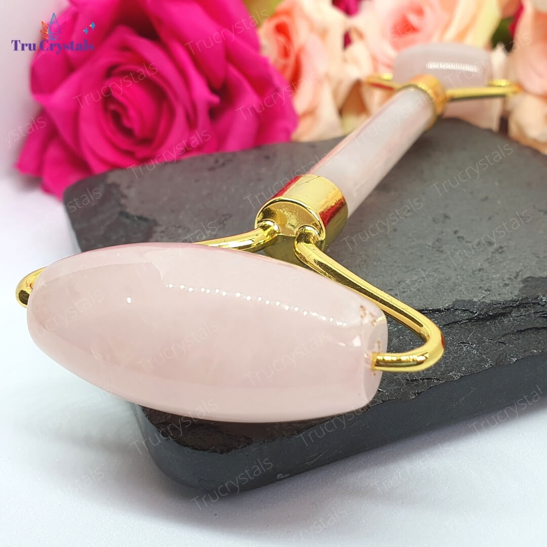 Rose Quartz De puffing Roller