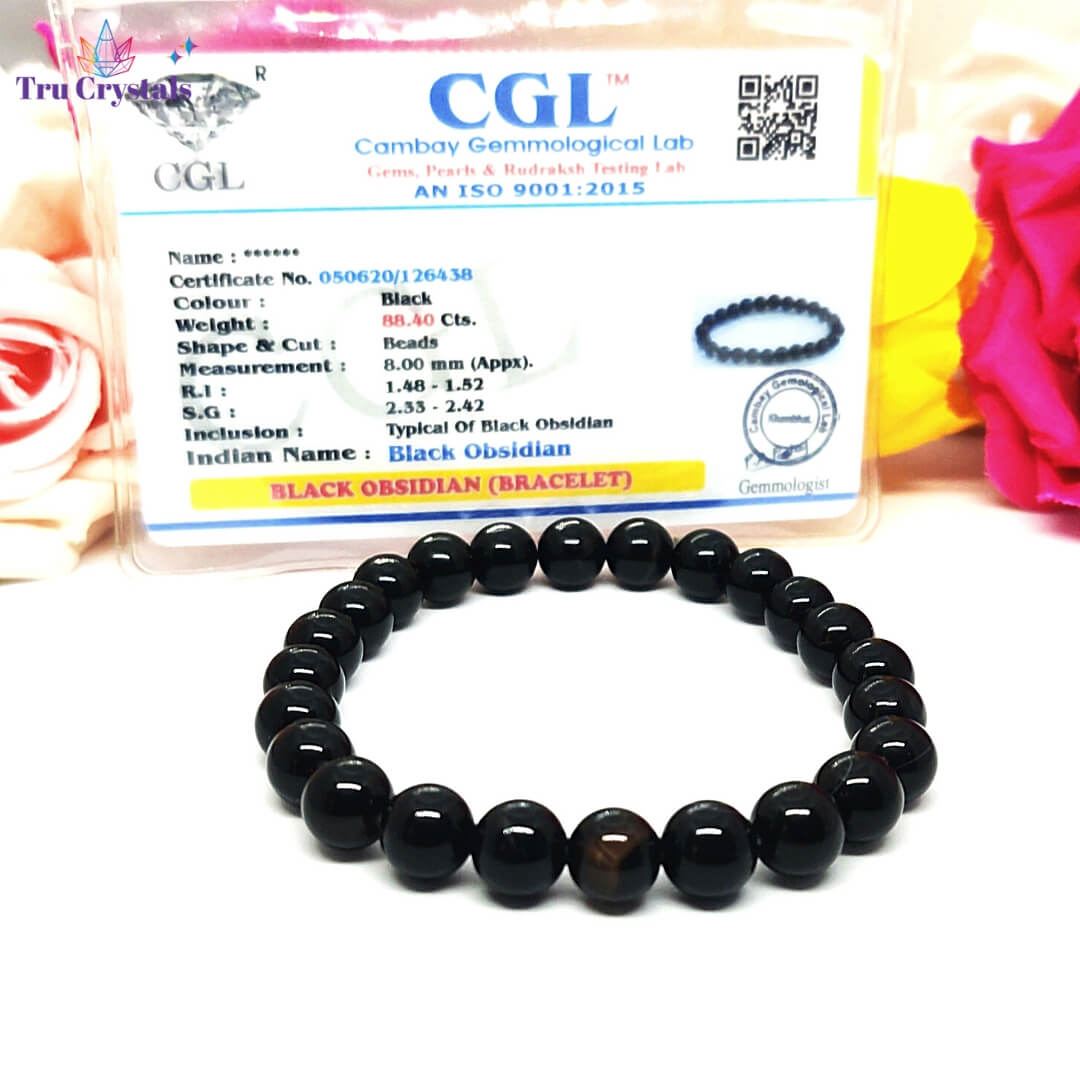 Black Obsidian Bracelet for Psychic Protection