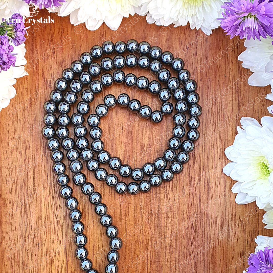 Hematite Japa Mala: For Concentration and Focus