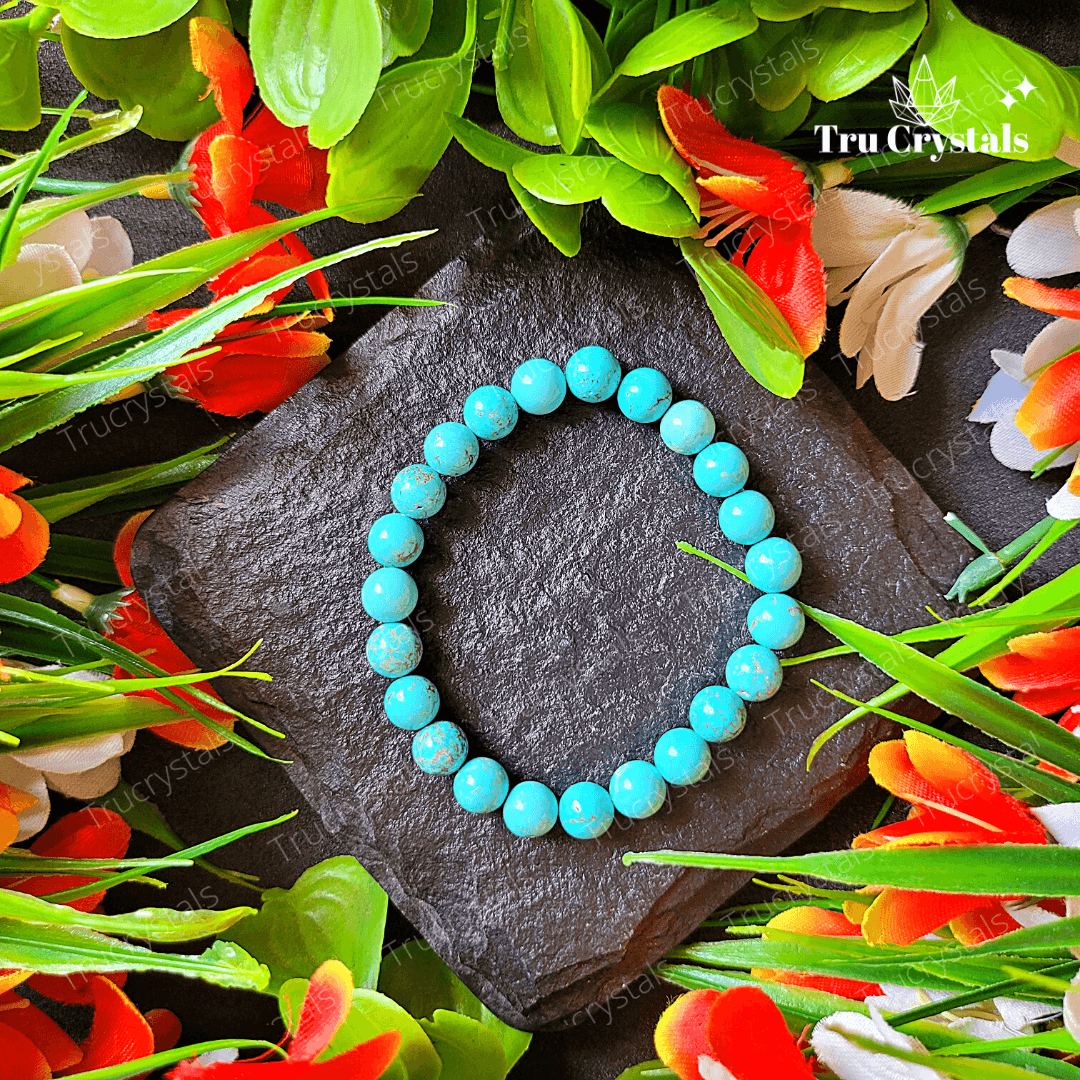 Natural Turquoise (Firoza) Bracelet - Certified