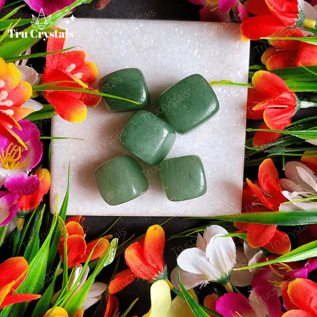 Green Aventurine Tumble Stones (Pack of 4 Stones)