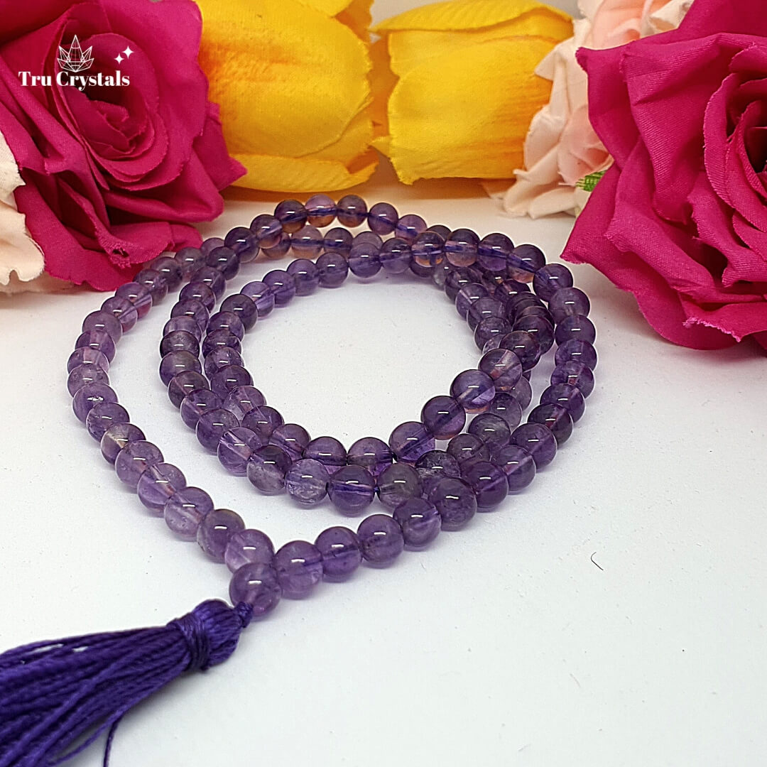 Amethyst Japa Mala: To Relieve Stress