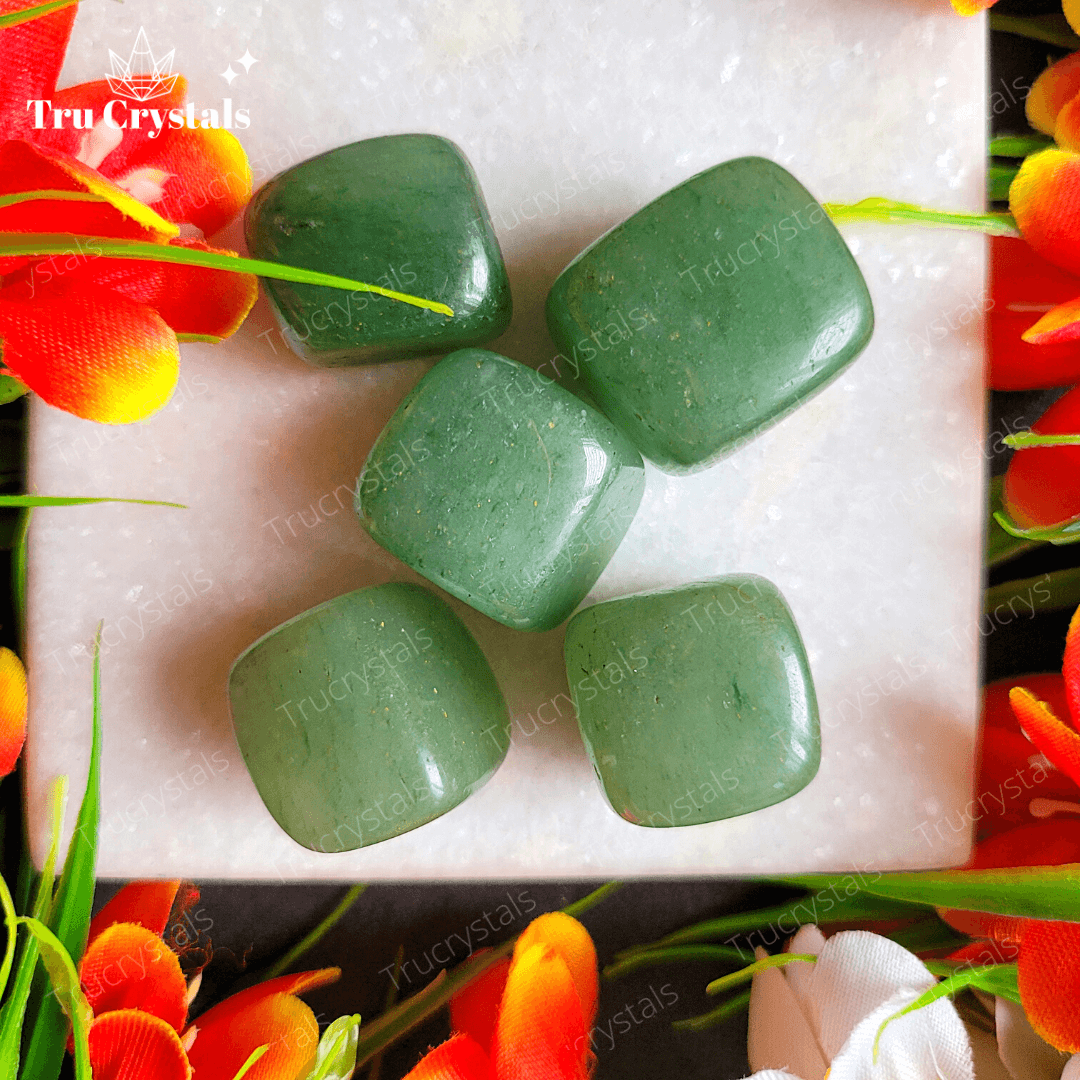 Green Aventurine Tumble Stones (Pack of 4 Stones)