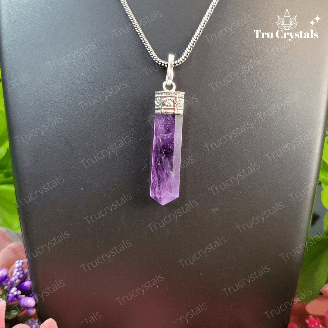 Amethyst Pencil Pendant