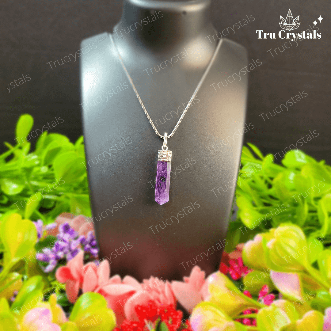 Amethyst Pencil Pendant