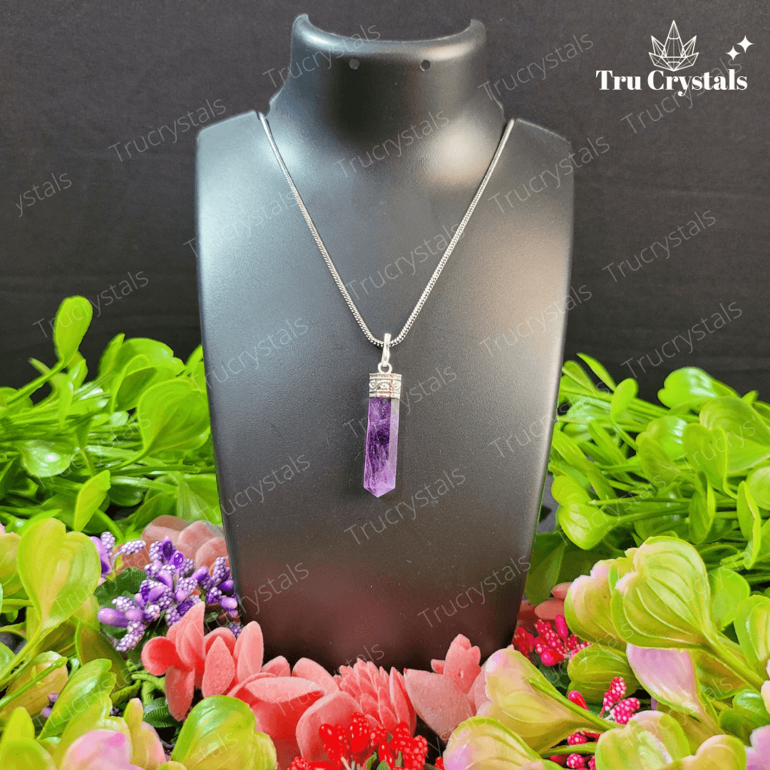 Amethyst Pencil Pendant