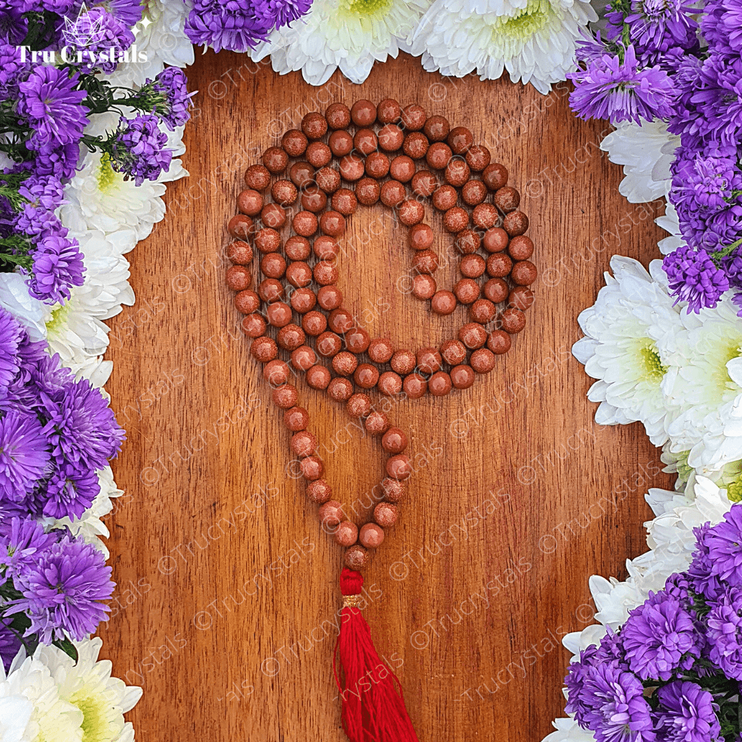 Red Goldstone Japa Mala: To Encourage Positive Attitude