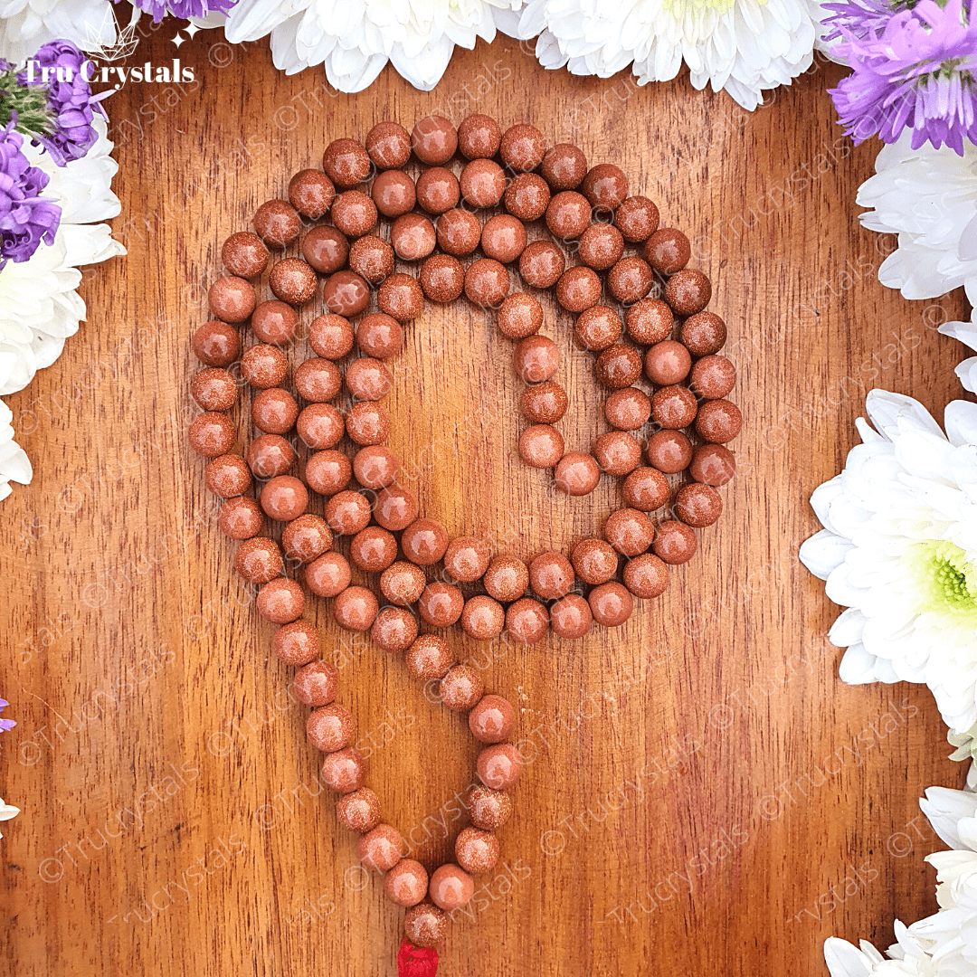 Red Goldstone Japa Mala: To Encourage Positive Attitude