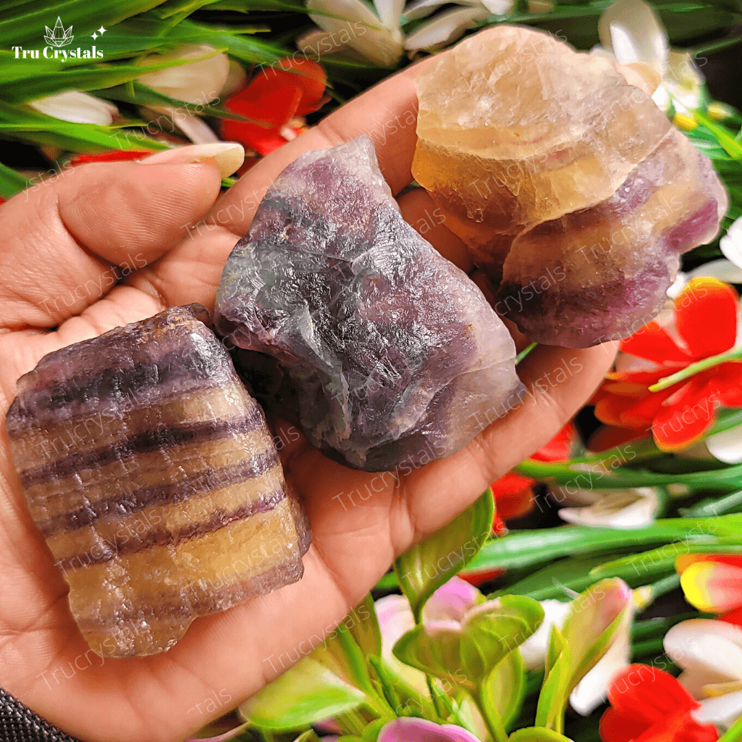 Natural Fluorite Rough Stone (Certified)
