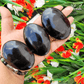 Black Obsidian Palm Stone For Psychic Protection