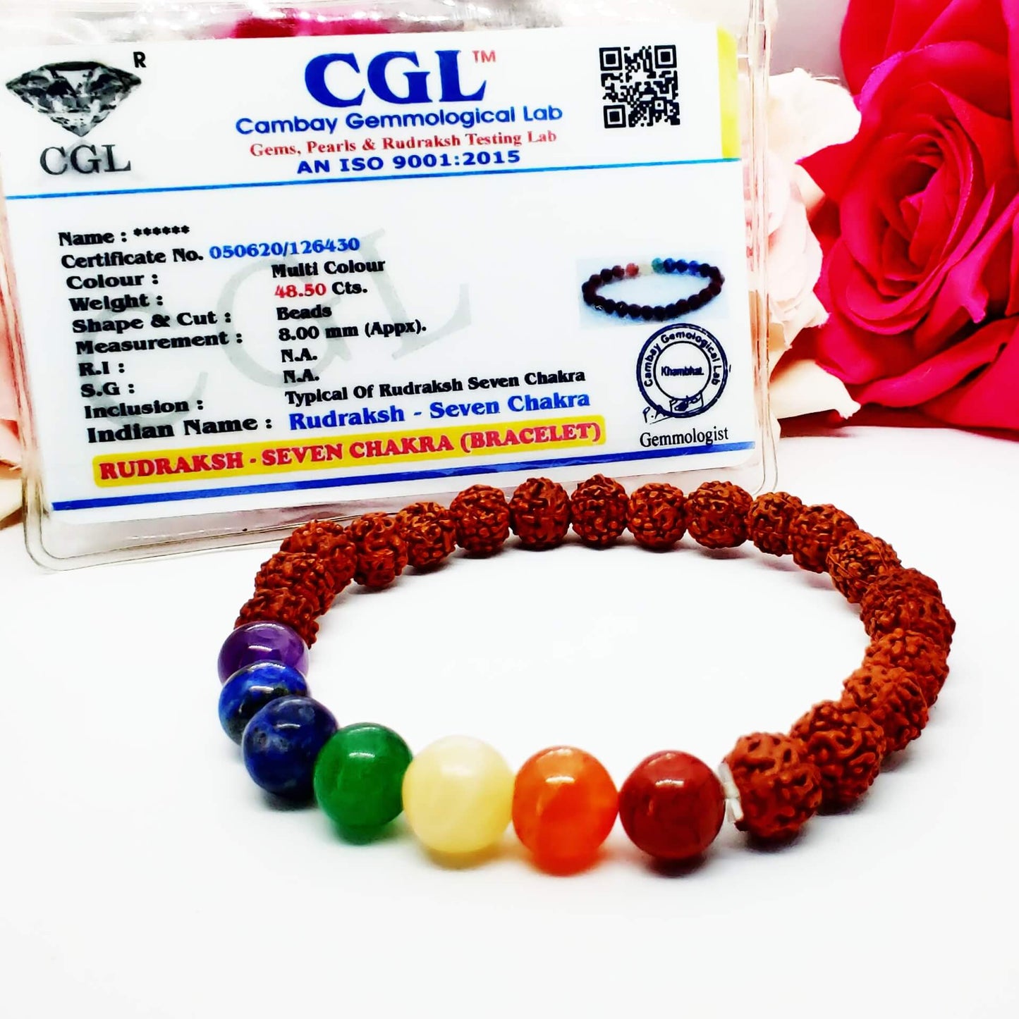 7 Chakra Rudraksh Bracelet