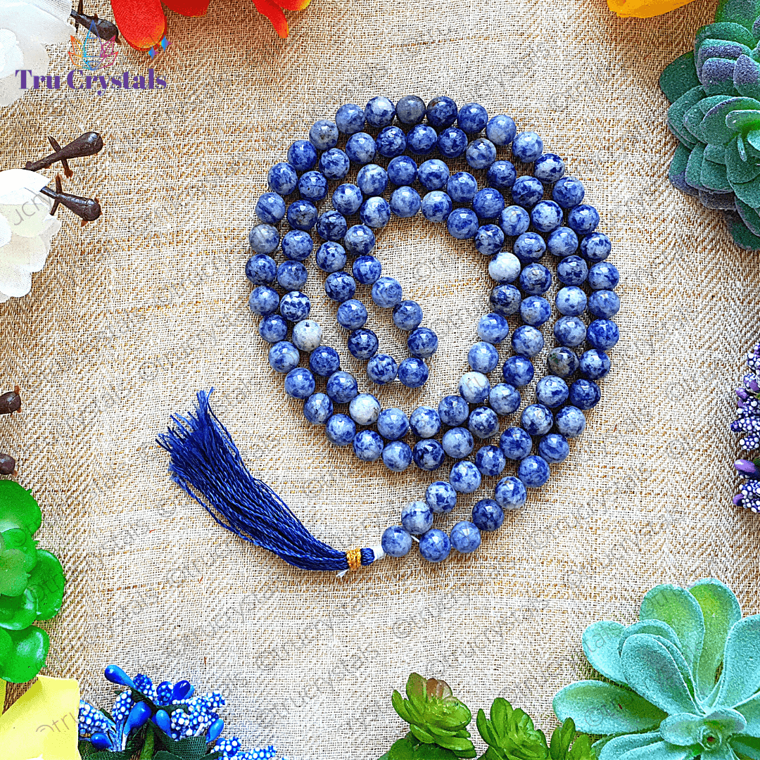 Sodalite Japa Mala: For Spiritual Growth