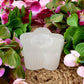 White selenite Flower candle holder